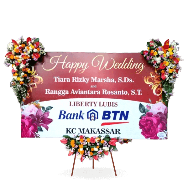 bunga papan pernikahan surabaya, harga karangan bunga papan pernikahan di surabaya