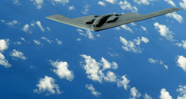 B-2 Spirit above clouds