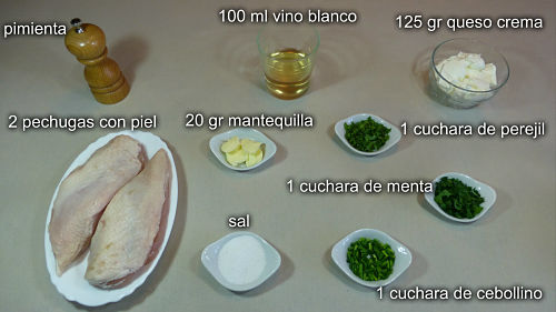 Pollo a las finas hierbas