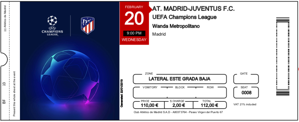 ラ リーガ アトレティコ マドリード チケット購入方法 スタジアムへの行き方