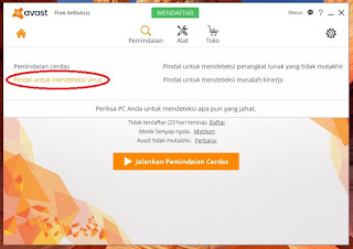 cara menjalankan program antivirus avast