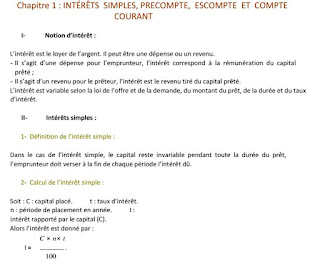 Cours Économie & Gestion : Mathématiques financières S2