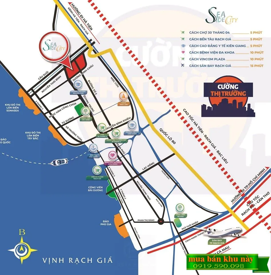 Vị trí dự án Khu đô thị Seaside City trên bản đồ