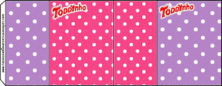 Pink, Purple and White Polka Dots Free Printable Labels.