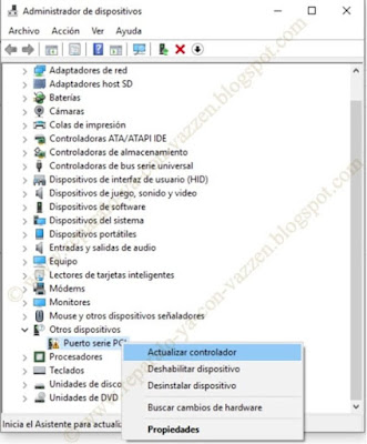 Instalar manualmente dispositivos sin controlador en Neuron Pad con Win 10.