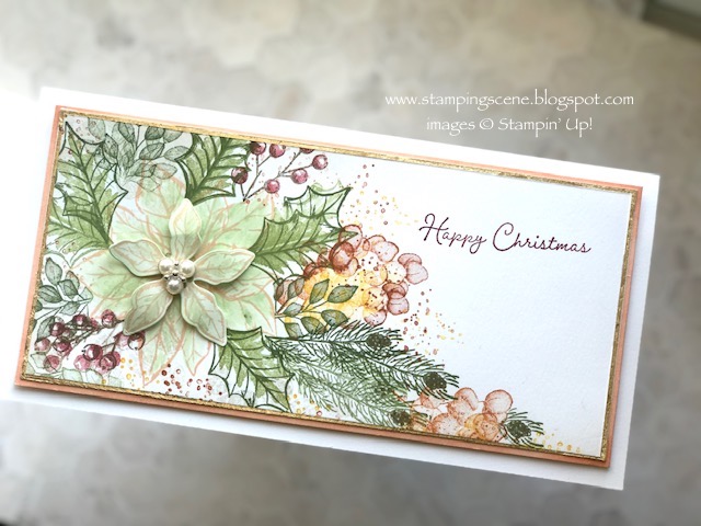 handmade #simplestamping christmas card with zoe tant using stampin up products