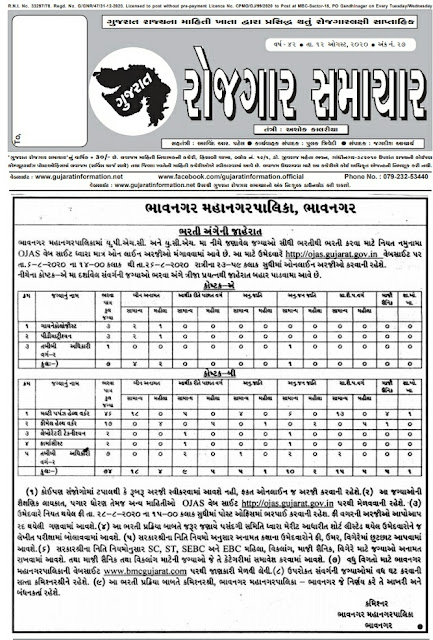 Download Gujarat Rojgar Samachar August 2020 date 12/8/20
