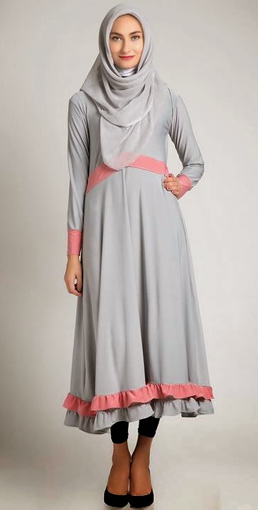 Desain Baju Dress Muslim Model Terbaru 2022