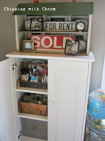 Chipping with Charm: Repurposed Dollhouse Shelf...http://www.chippingwithcharm.blogspot.com/