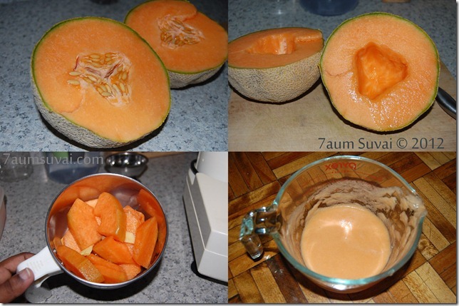 Ginger cantaloupe juice process