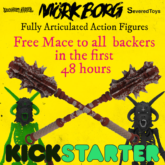 Mork Borg Severed Toys Action Figure Kickstarter Extras