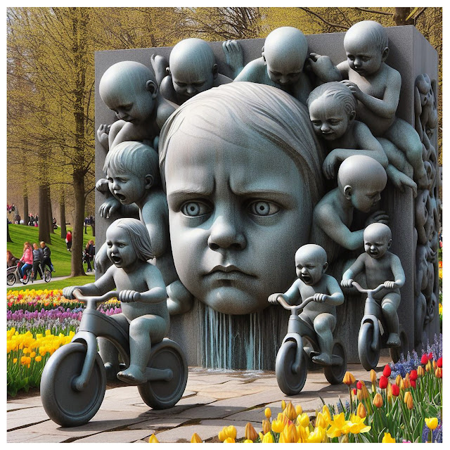 Skulptur i «Vigelandsparken» lag ved hjelp av kunstig intelligens.