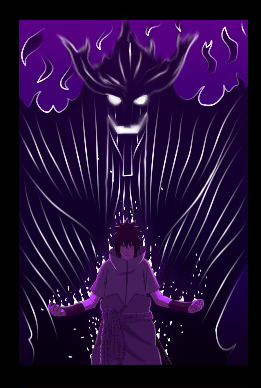 Bleach Uchiha Sasuke Mangekyou Sharingan Susanoo