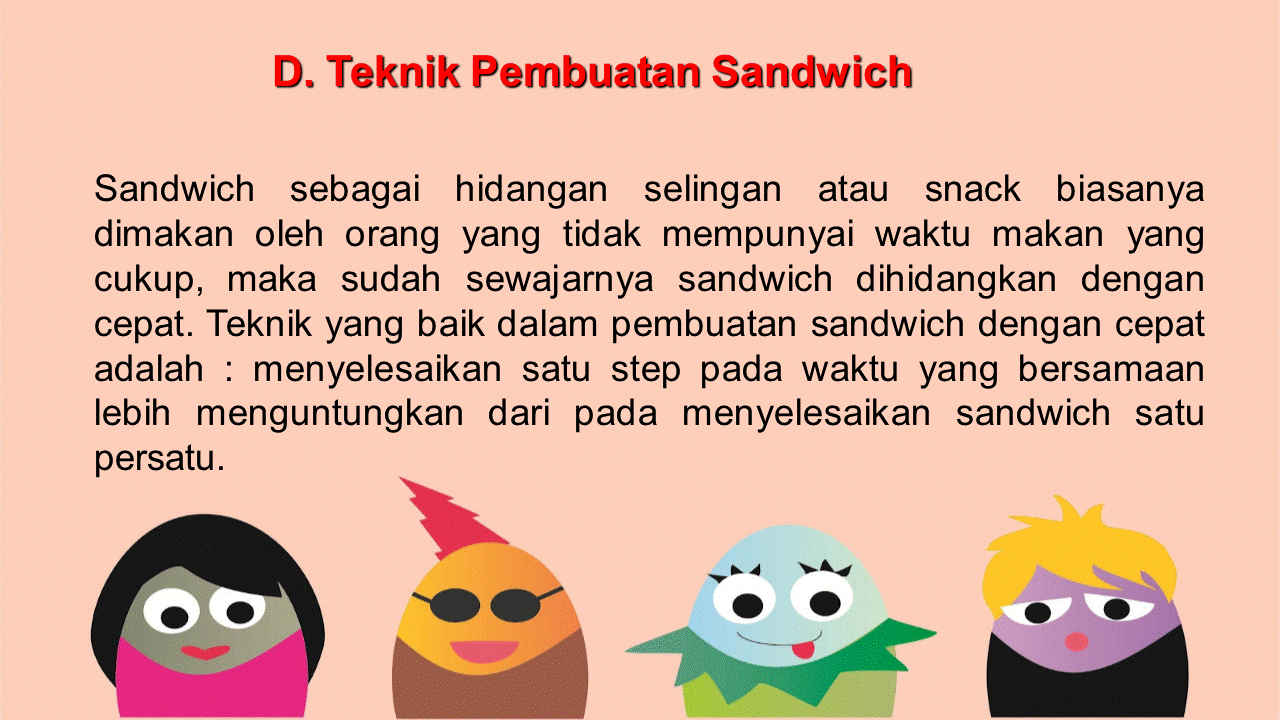 Teknik Pembuatan Sandwich