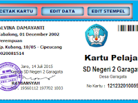 Aplikasi Kartu Pelajar dengan Master Data Gratis Full Versi