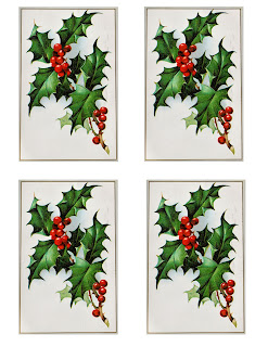 digital collage sheet Christmas greeting download