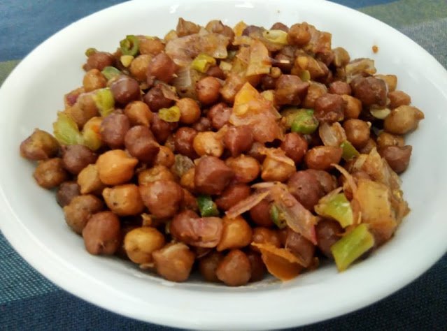 kala chana stir fry