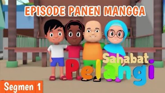 Sahabat pelangi dengan cerita Panen Mangga