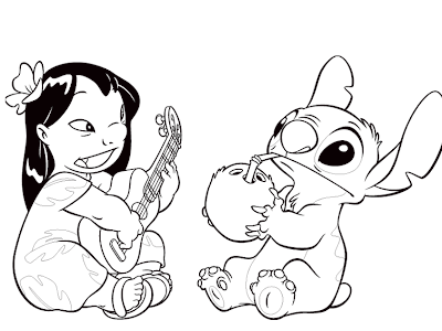 √70 ou plus coloriage disney stitch bebe 227451