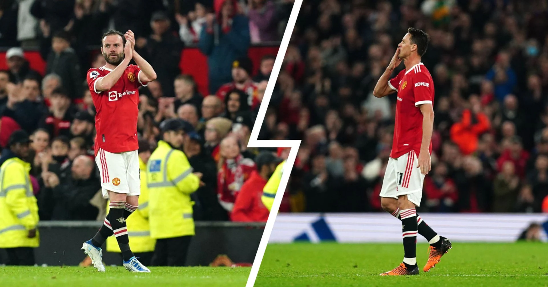 Nemanja Matic and Juan Mata bid farewell to Manchester United fans