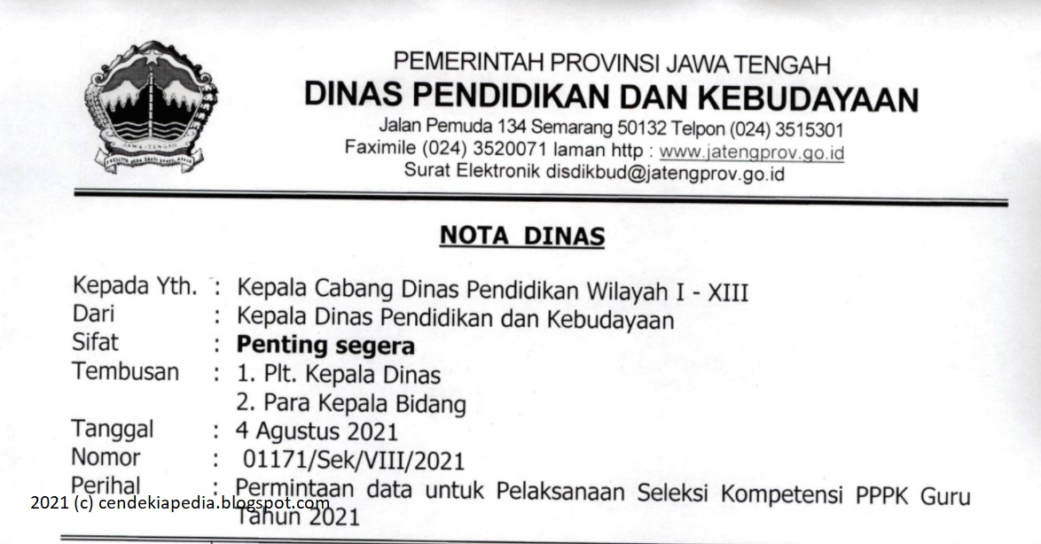 Update Lokasi Tes PPPK 2021 Jawa Tengah - Cendekiapedia