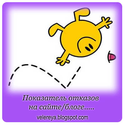 Показатель отказов на сайте/блоге.....
