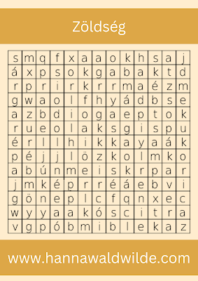 A Hungarian Word Search Puzzle
