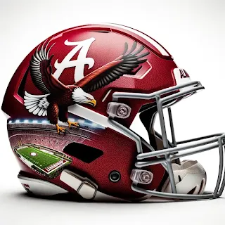 Alabama Crimson Tide Patriotic Concept Helmet