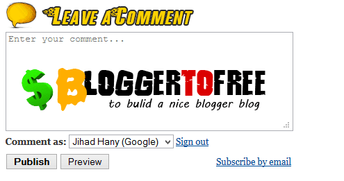 Replace "Post A Comment" Text of Blogger Blog