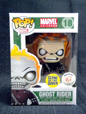 Harrison’s Comics Exclusive Glow in the Dark Ghost Rider Pop! Marvel Vinyl Figure Bobble Head by Funko
