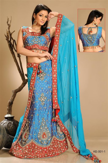 Embroidered bridal lehnga Design