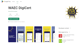 WAEC Digital Certificate Mobile App Download | Android & IOS