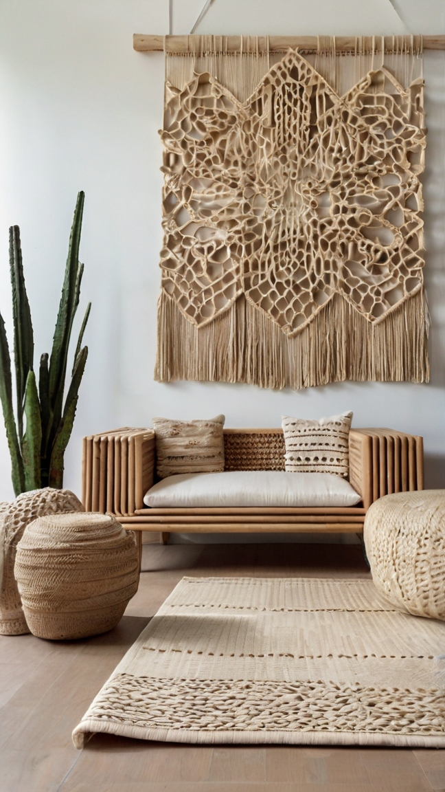 Tropical minimalist living room