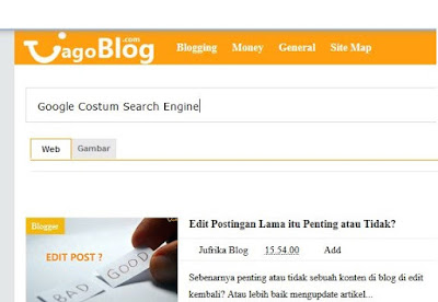 Cara Memasang Google Costum Search Engine 