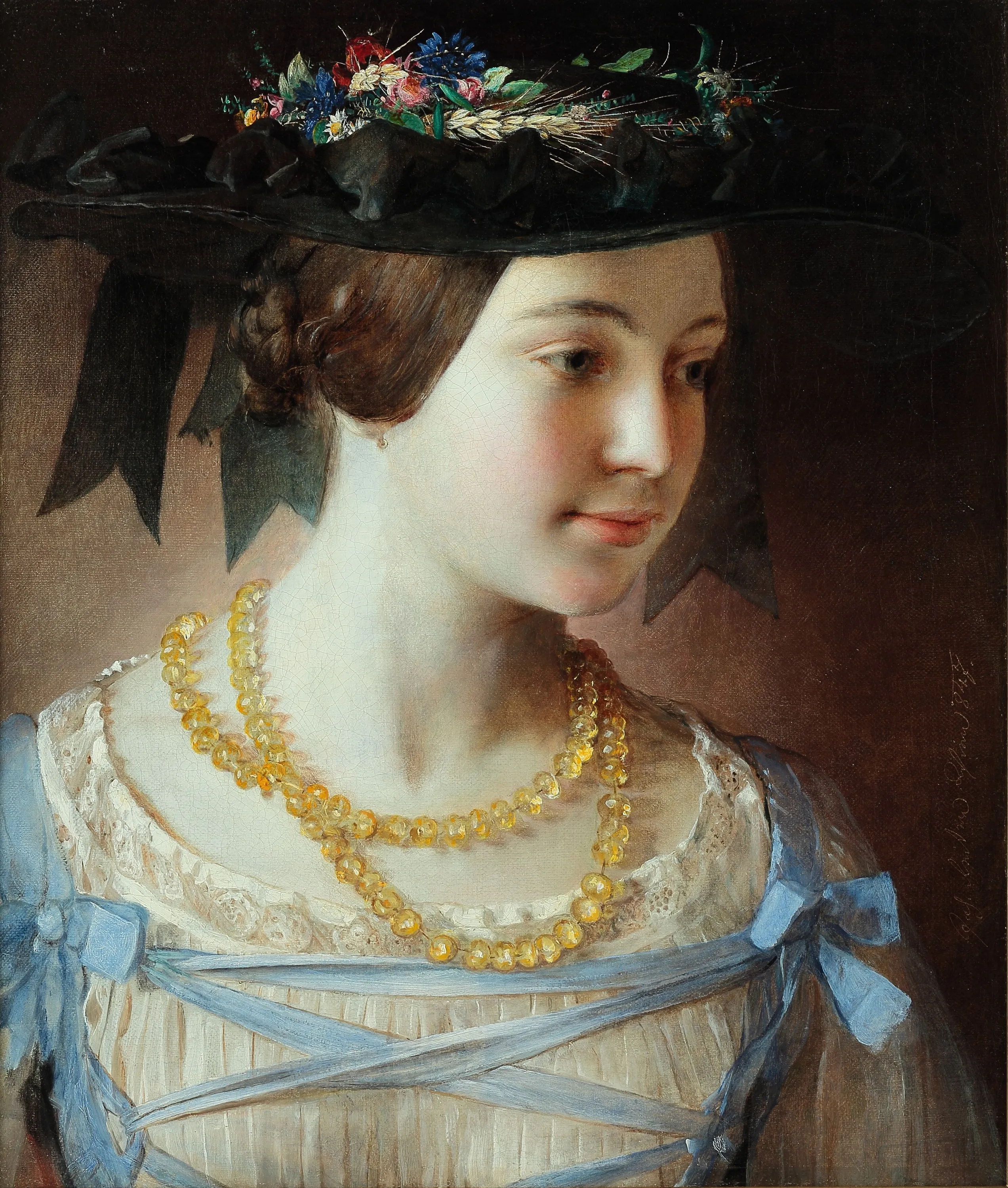 Johann-Baptist-Reiter-Girl-with-an-amber-necklace
