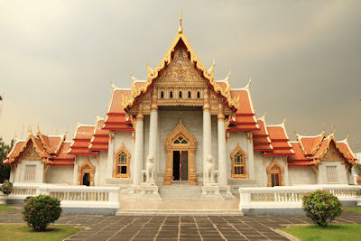 Templo Marble en Wat Benchamabophit Bangkok Tailandia
