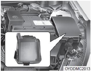 Engine compartment fuse panel