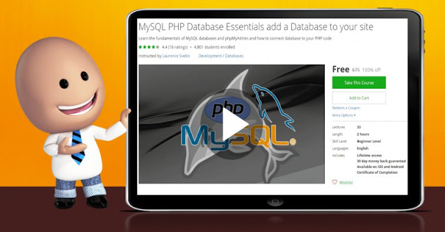 [100% Off] MySQL PHP Database Essentials add a Database to your site| Worth 75$