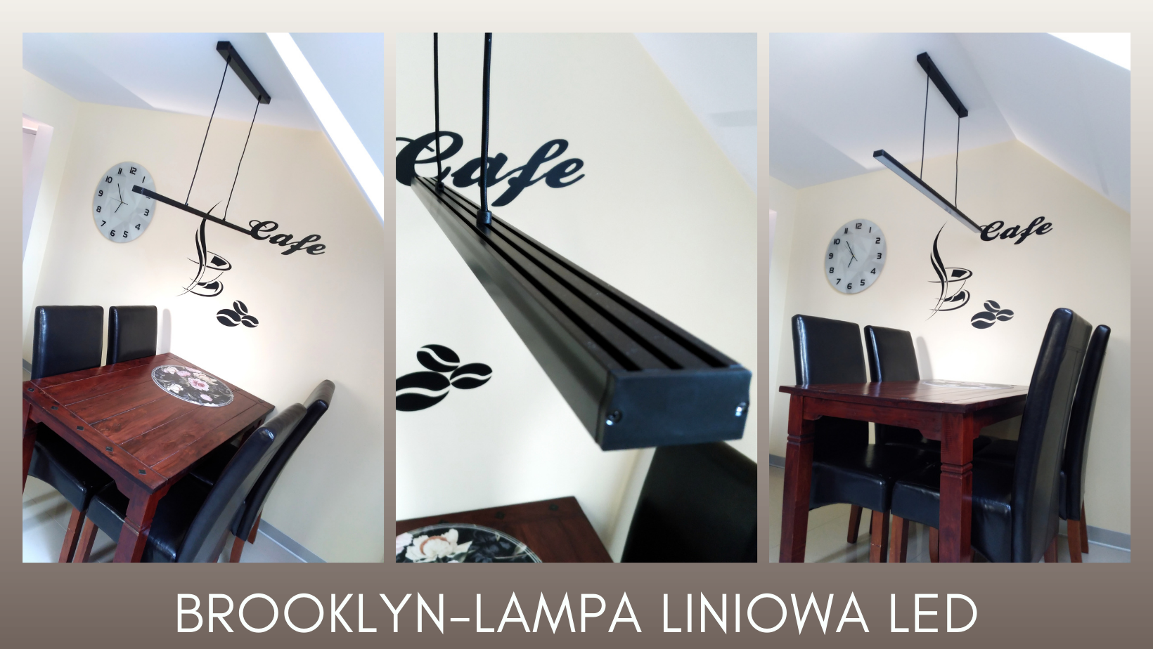 Nowoczesna lampa liniowa LED Brooklyn - designlight.pl