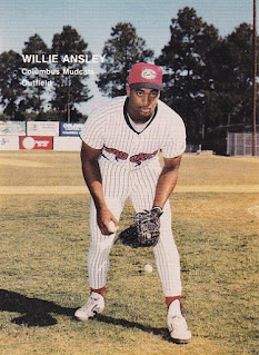 Willie Ansley 1990 Columbus Mudcats card