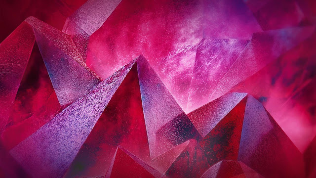 Free Pink Crystals 3D and Abstract wallpaper. 