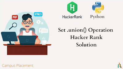 set.union() Operators in Python - Hacker Rank Solution