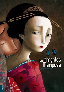 Portada del libro Los Amantes Mariposa escrito e ilustrado por Benjamin Lacombe