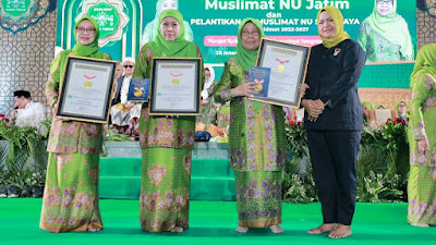  Dua Rekor MURI Dipecahkan Muslimat NU dalam Sehari Terkait Komitmen Menurunkan Stunting 