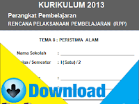 Download RPP Kurikulum 2013 Kelas 1 SD Tema Peristiwa Alam