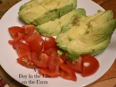 tomatoes and avocado