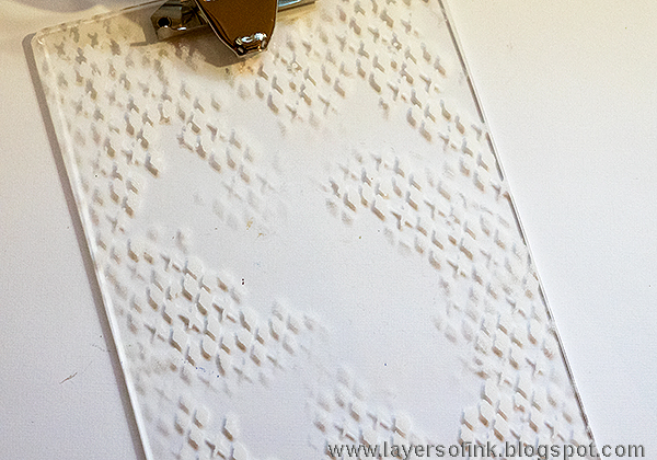 Layers of ink - Frosty Deer Clipboard Tutorial by Anna-Karin, with Sizzix dies by Tim Holtz.