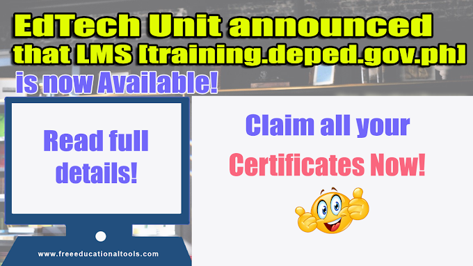 EdTech Unit: LMS is now available: Claim your Certificates Now!