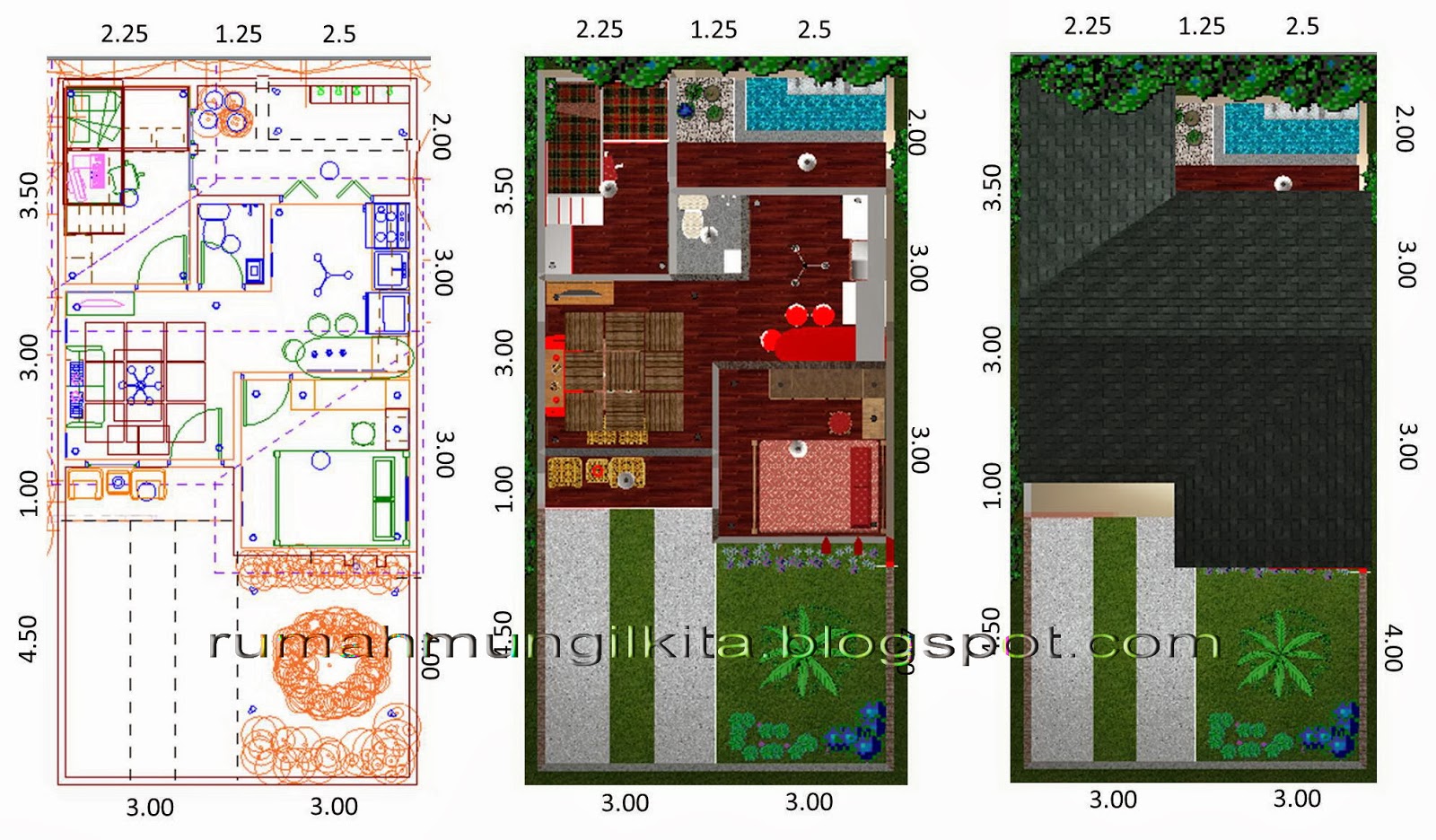 Penataan Rumah Tipe 36 Tanah 72 M2 Area Kamar Tidur RUMAH Mungil