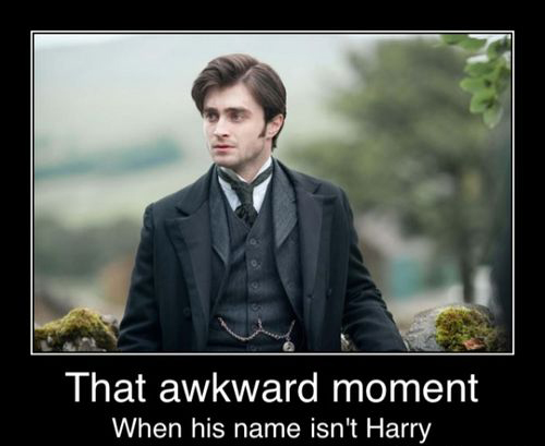 That Awkward Moment When His name Isn't Harry Potter